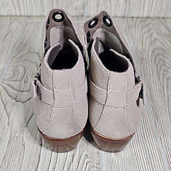 Sam Edelman Pedra Taupe Suede Leather Ankle Boots Womens Size 5 NEW - Picture 5 of 13